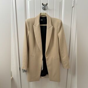 Zara Women's Light Beige Blazer Jacket